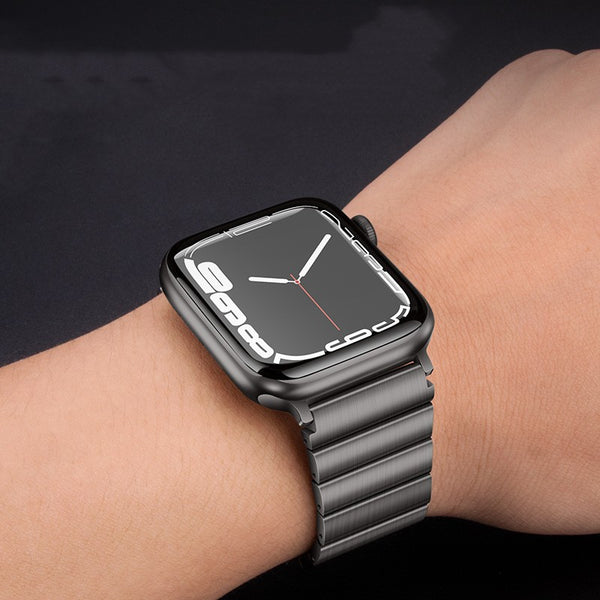 Watch Strap With A Bead Of Pure Titanium Steel