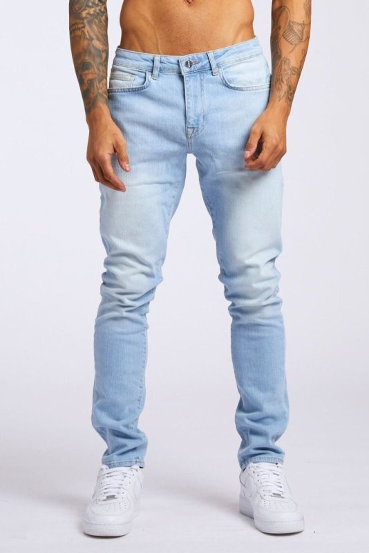 Jeans da uomo slim fit a gamba dritta 