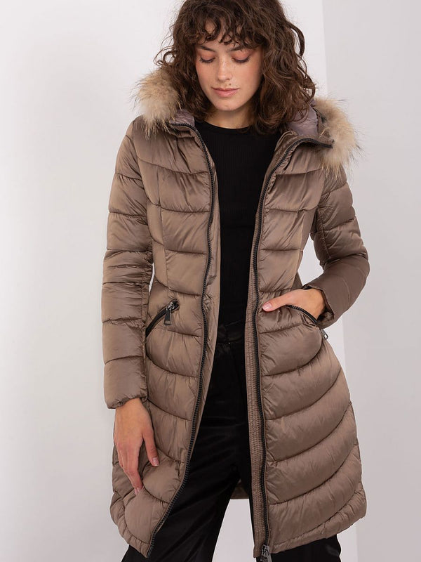 Women quilted lined down jacket NM