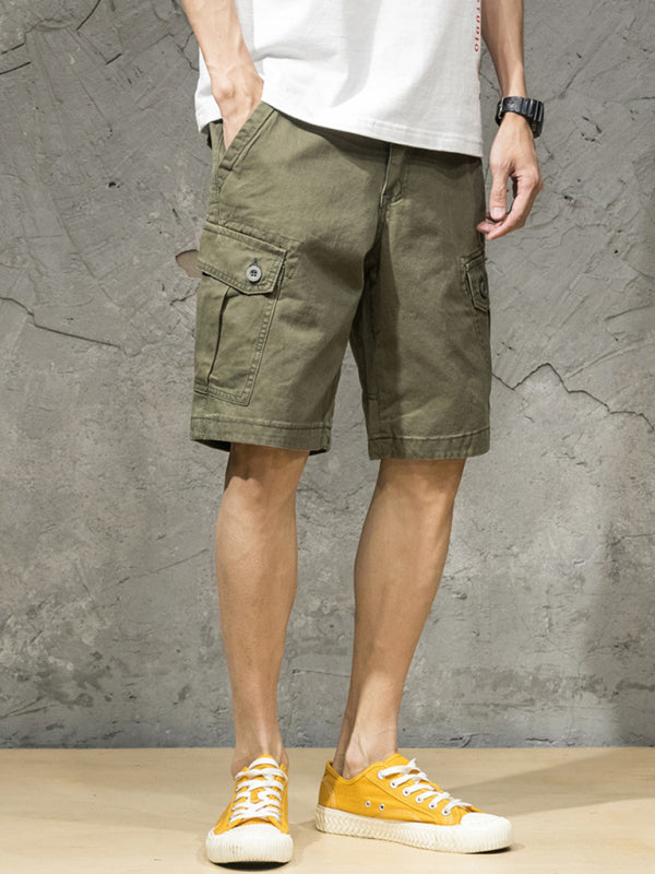 Trendy casual loose five-point pants summer thin section 5 points
