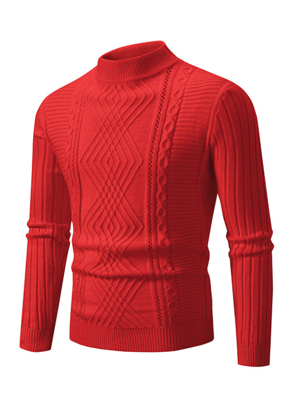 Maglione in cashmere lavorato a maglia jacquard di nuova tendenza della moda da uomo 