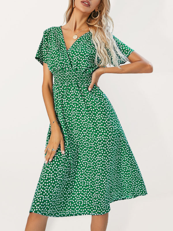 Women's Polka Dot  Maxi Dressprintprint Maxi Dress